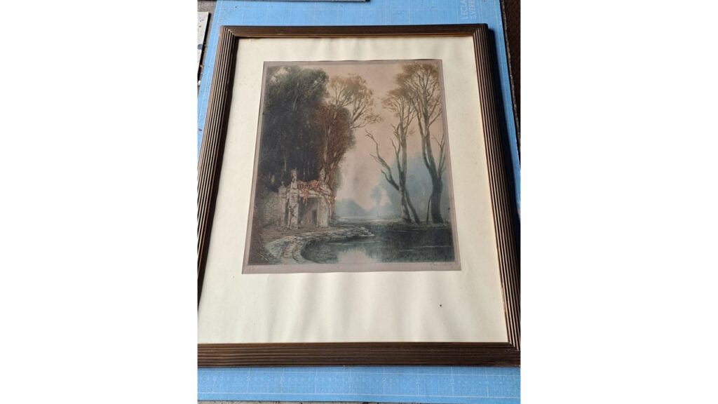 L'upcycling 1 Gravure encadrement initial